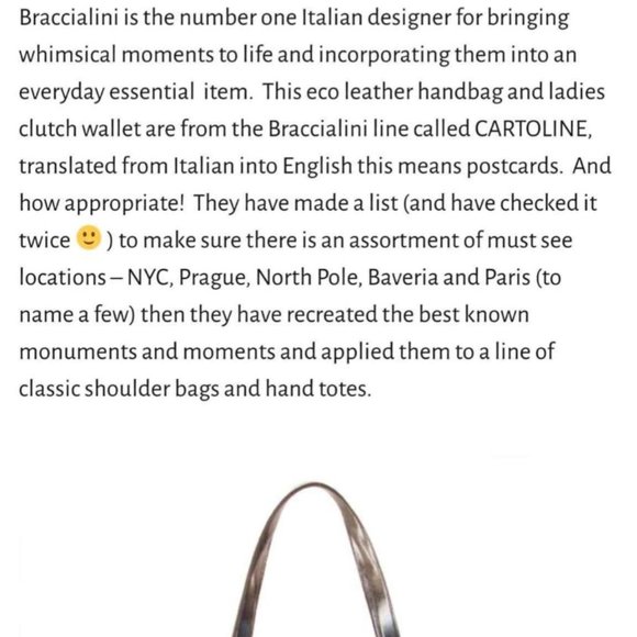 Gorgeous Italian Handbag - Rare - Postcard Line - Picture 4 of 4